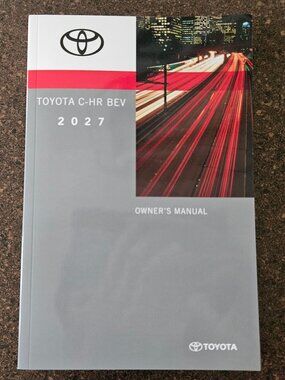2027 TOYOTA CHR BEV Owner's Manual OM42N70U 01999-42N70